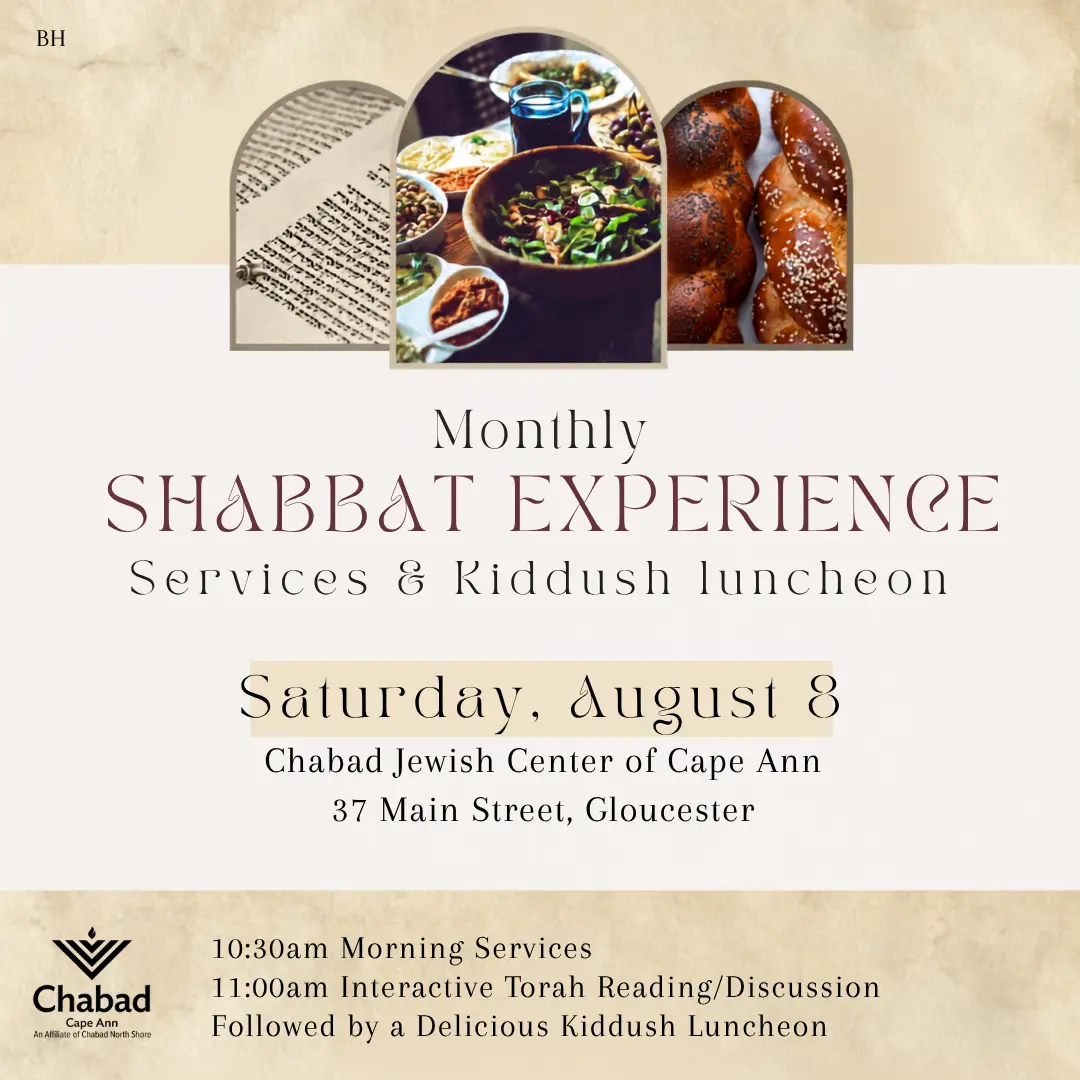 What to expect: 10:30 AM Morning Services 11:00 AM Interactive Torah Reading & Discussion Followed by Kiddush Lunch