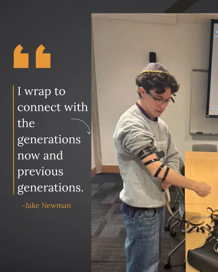 WRAP WEDNESDAY ft. senior Jake Newman and why he wraps Tefillin🌟#amazing #tefillin #jewish #chabad #tcnj