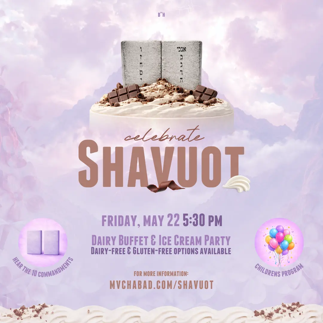 Shavuot Celebration Dairy Buffet & Ice Cream Party