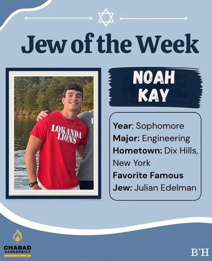 Congratulations Noah for being this semester&rsquo;s first Jew of the week!! 🎉🎉✡️✡️