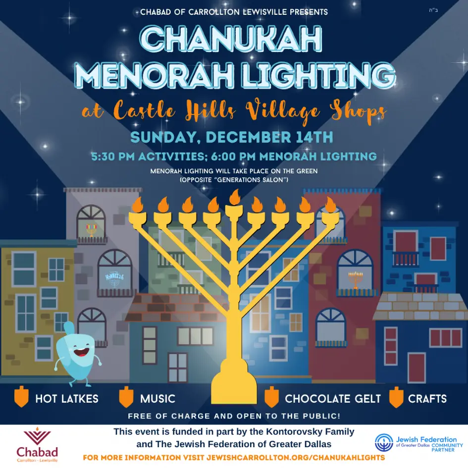 Menorah Lighting at Castle Hills Village Shops & Plaza