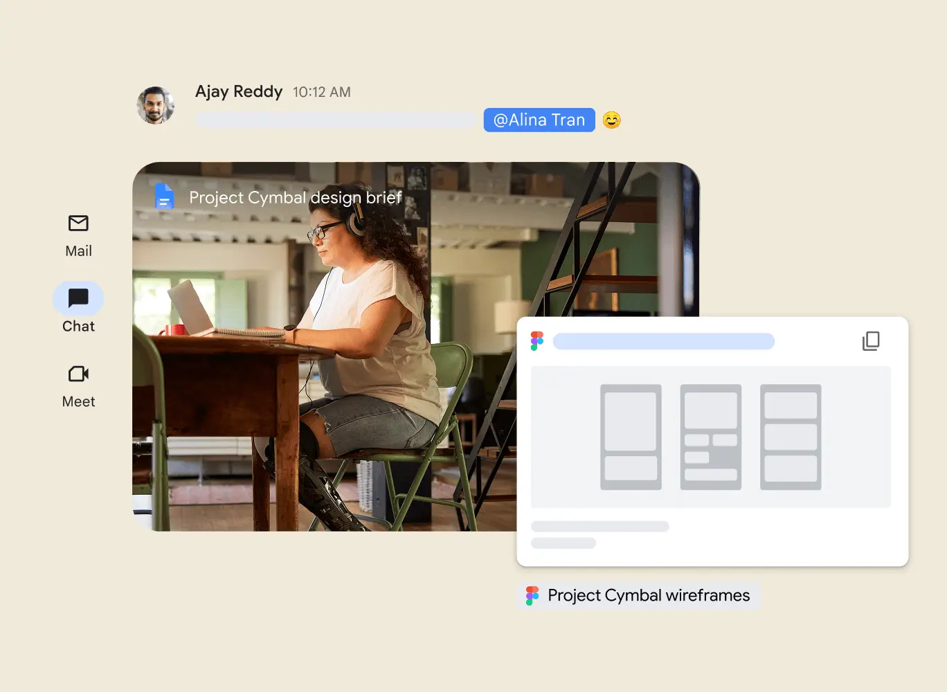 User using smart chips feature to import info from other apps