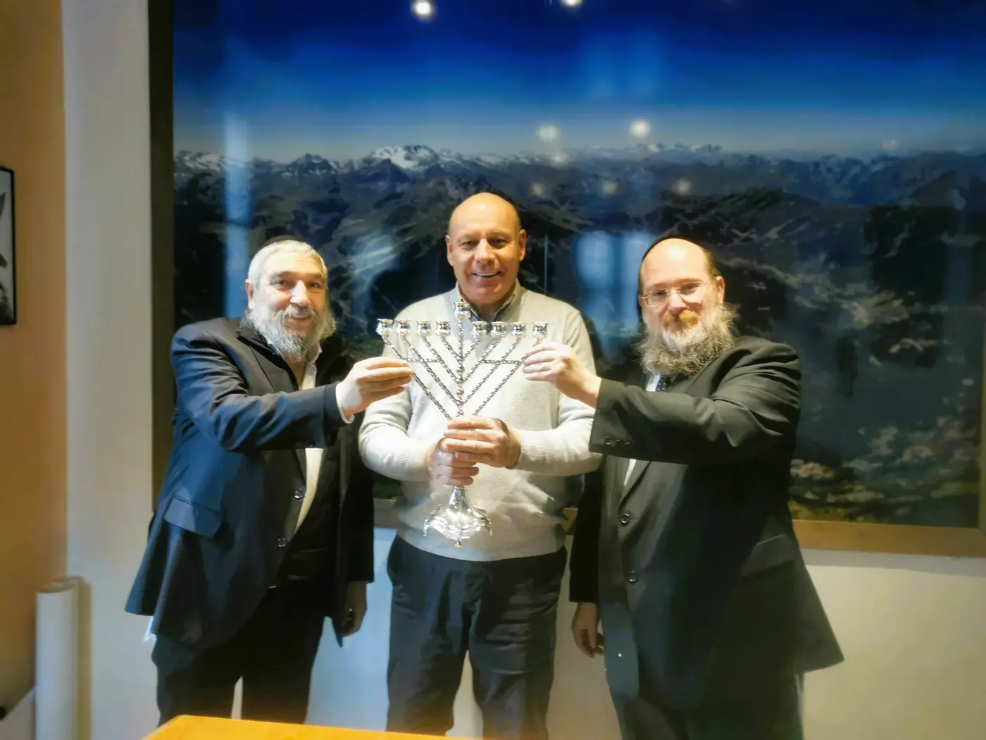 Avec le Maire de Courchevel, Mr Jean Yves PACHOD