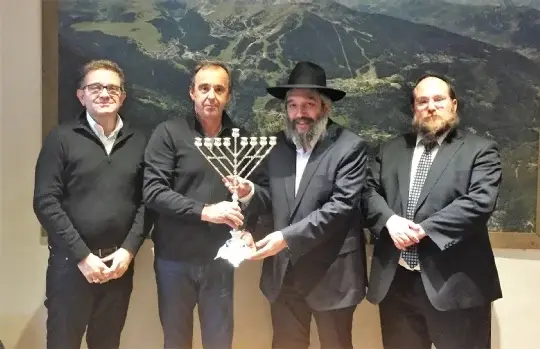 Avec le précédent Maire de Courchevel Mr Philippe Mugnier