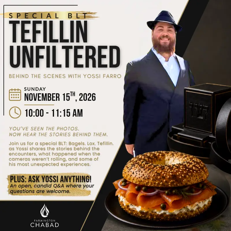 Special BLT: TEFILLIN, UNFILTERED