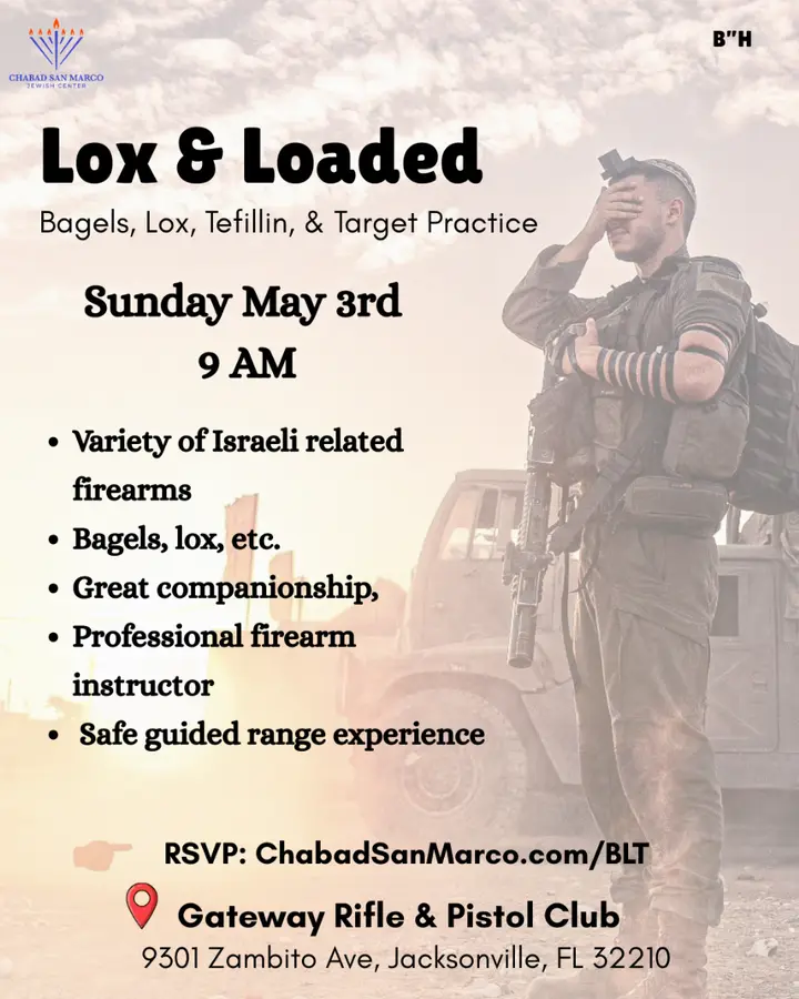 Bagels, Lox, Tefillin & Target Practice ​