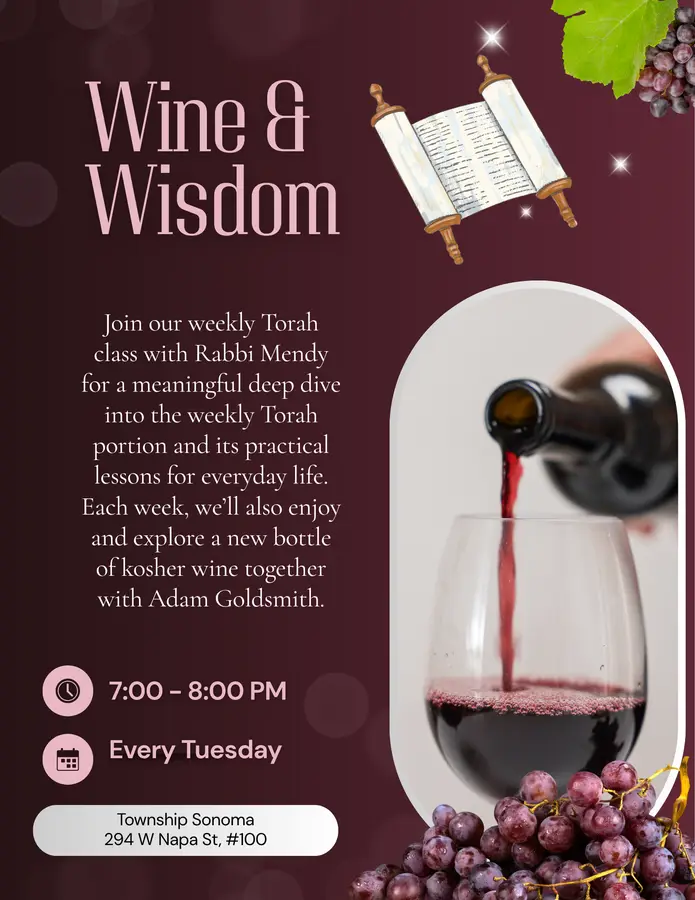 Wine & Wisdom - Weekly Class