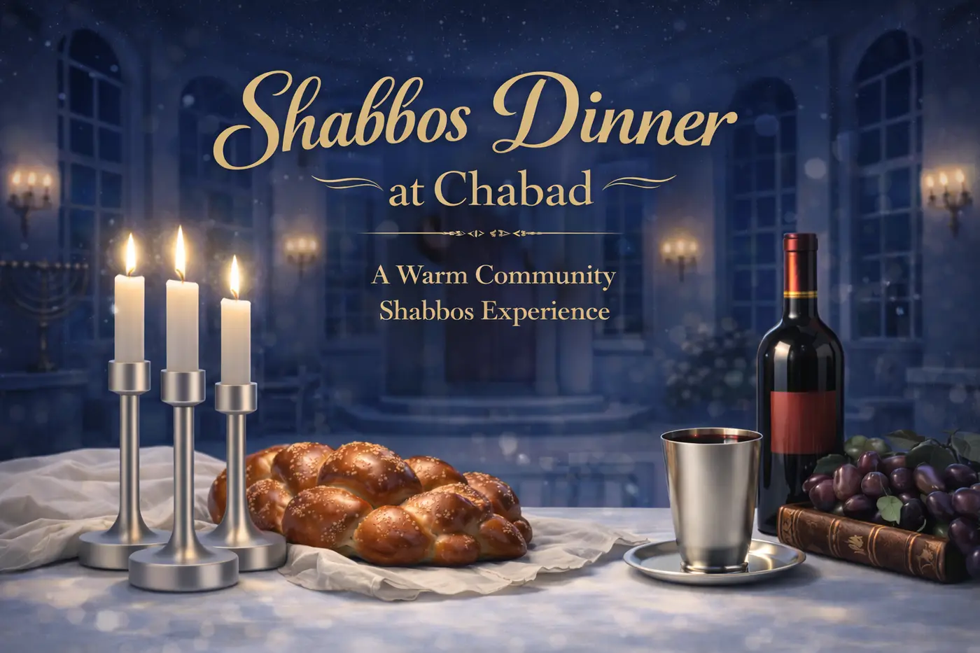 Join us for a Shabbos Dinner at the Vilenkins! Contact us here to RSVP or Send us an email here We look forward to hearing from you!