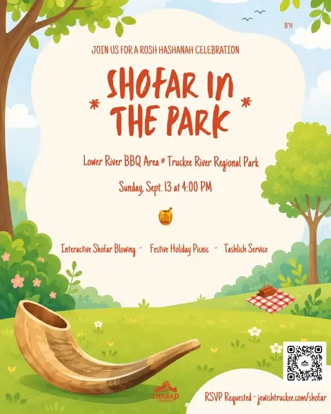Shofar in the Park Sunday, September 13 3:30 PM RSVP