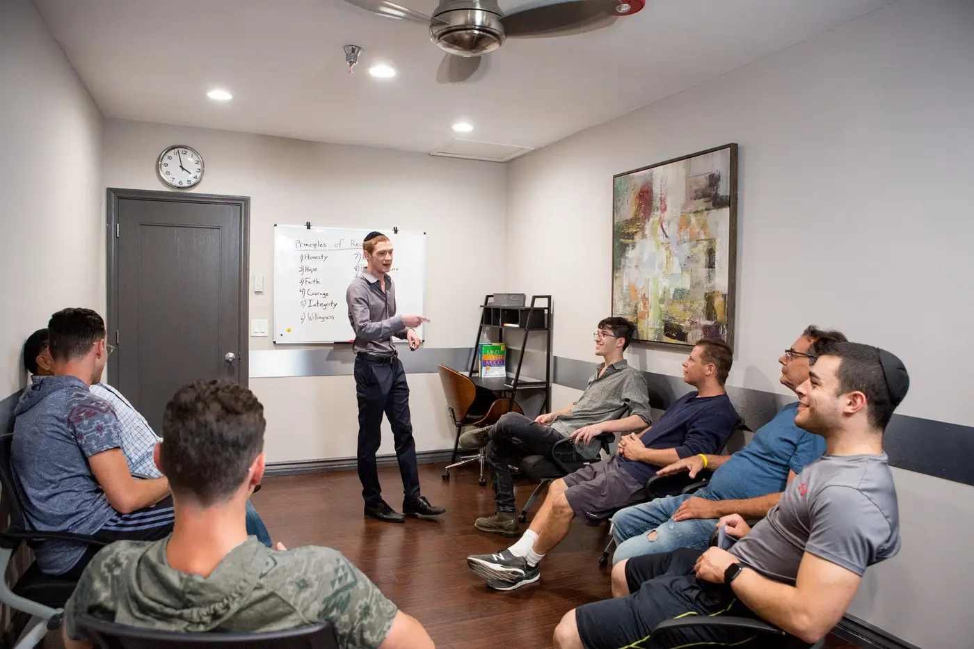 Addiction help classroom