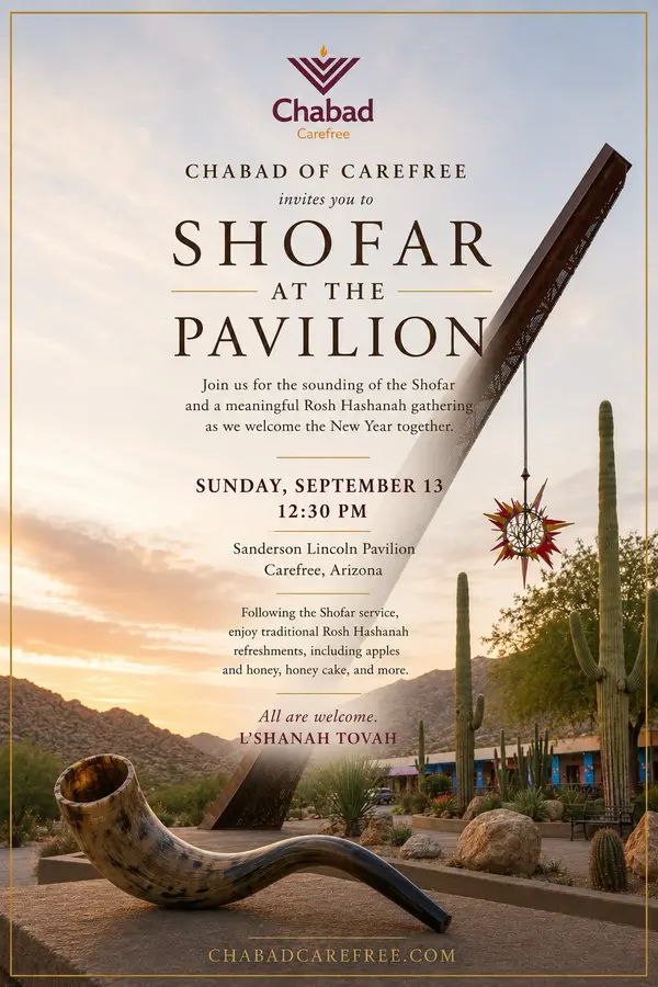 Shofar at the Sundial with Chabad of Carefree