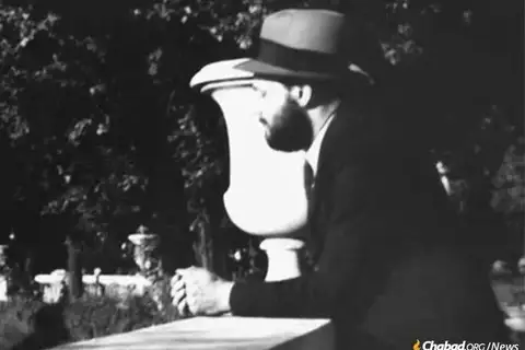 The Rebbe in Paris in the 1930s